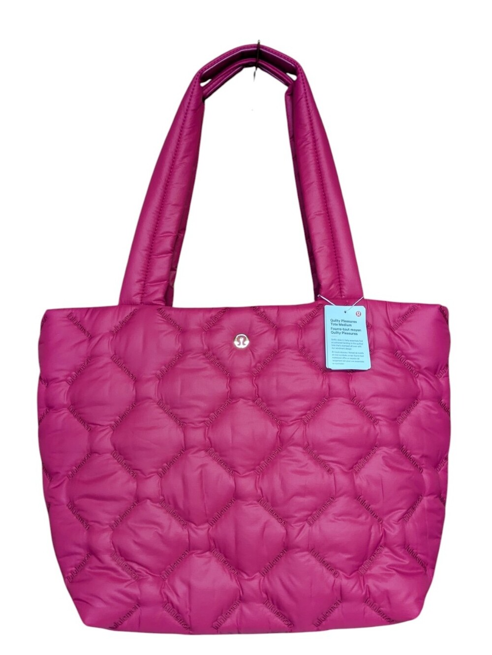 Lululemon Quilty Pleasures Tote Medium Pink New with Tags